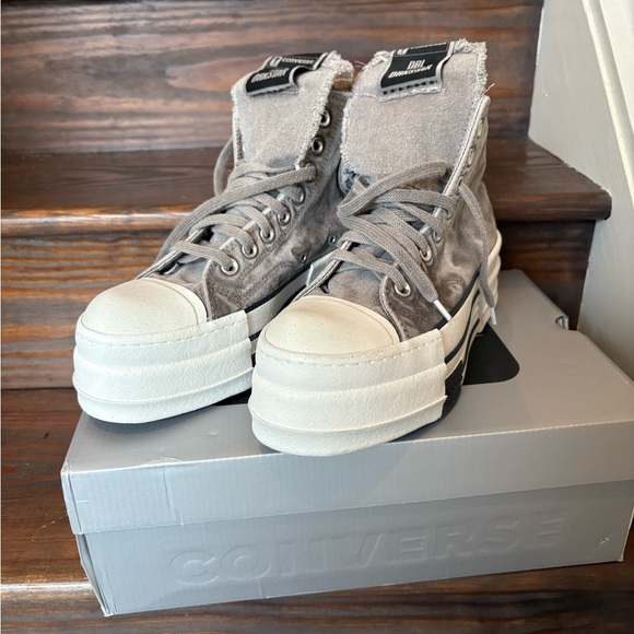 NWT Rick Owen’s DRKSHDW x Converse platform high-top sneakers W 9.5 - Picture 3 of 5